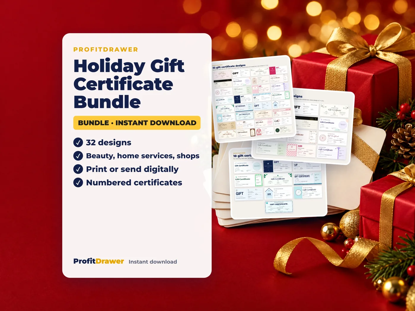Holiday Gift Certificate Bundle