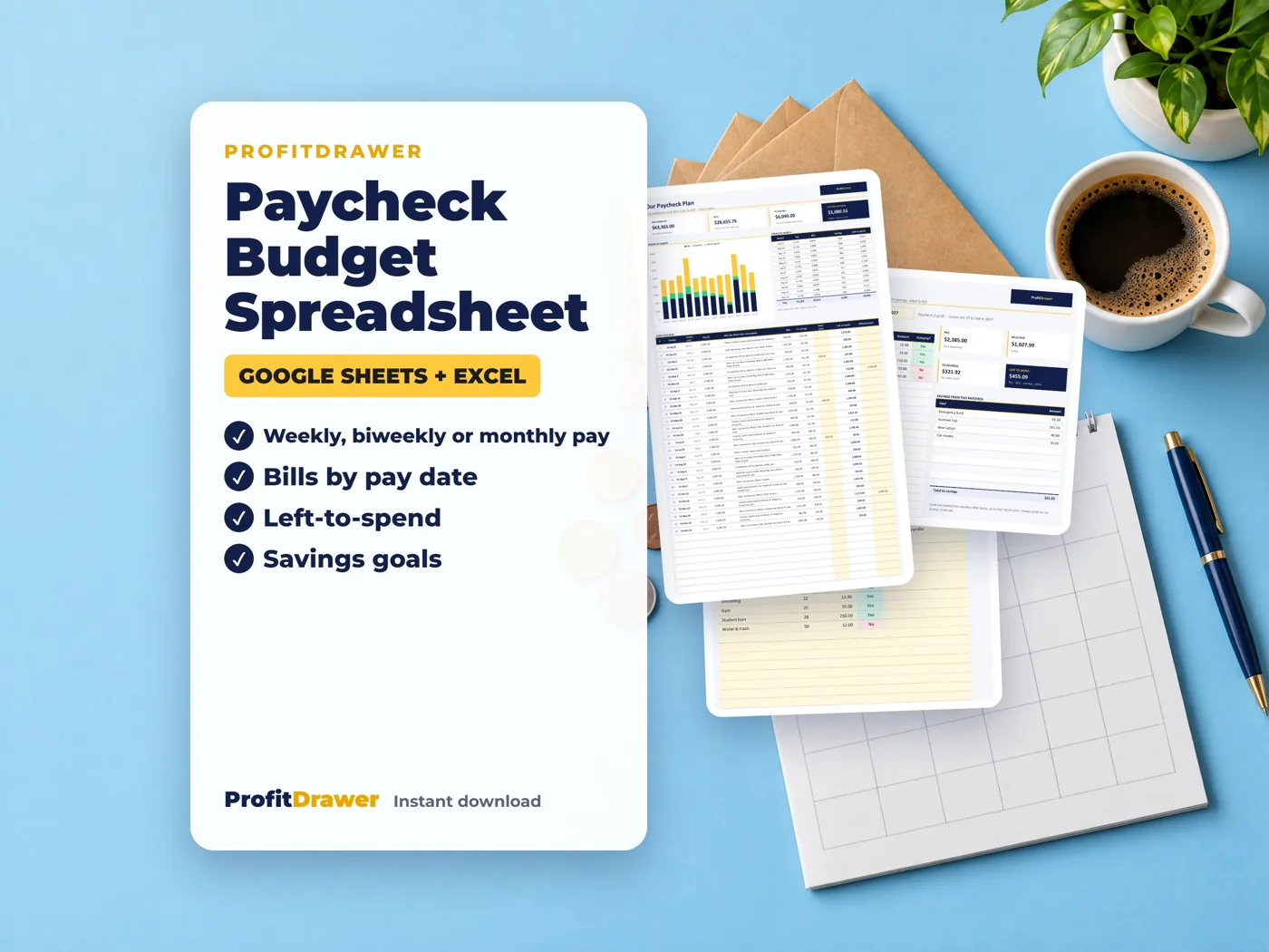 Paycheck Budget Spreadsheet